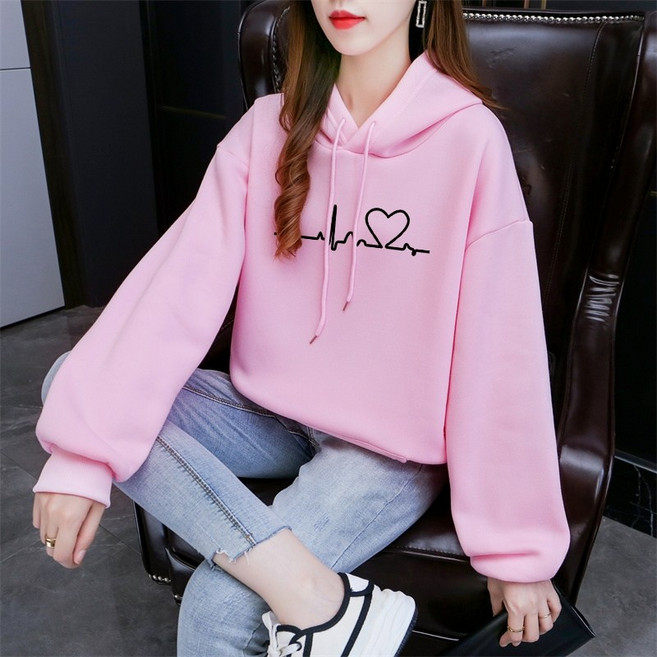 春秋薄款連帽大學T 韓系百搭 日常休閒