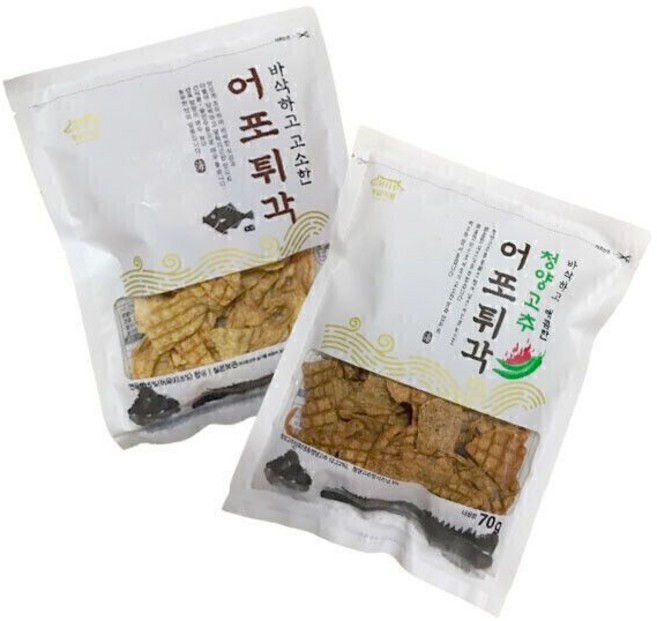 동일식품 어포튀각 90g 12봉 오리지널/70g 12봉 청양고추 택1 -, 12개