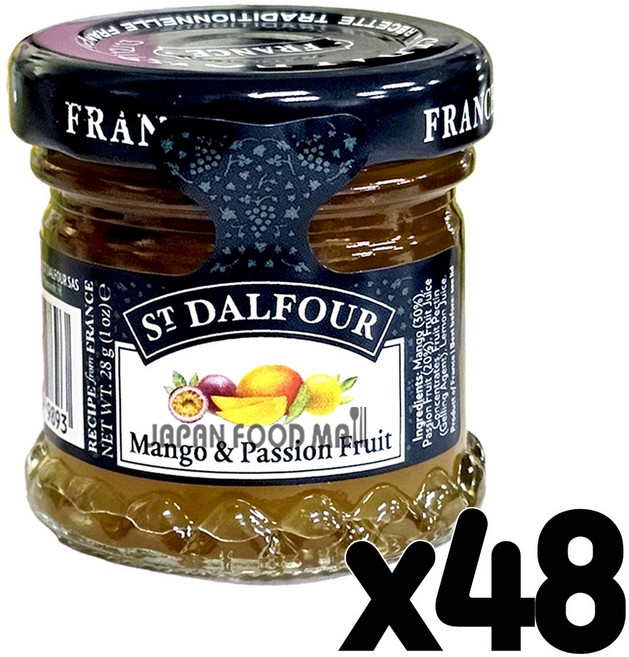 샹달프 망고 앤 패션프룻잼 미니, 28g, 48개