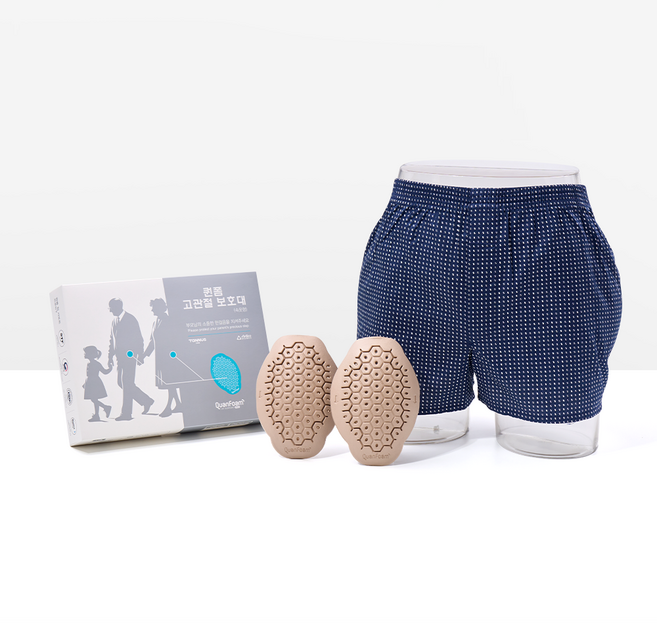 알리코제약 고관절보호팬티 남성용 패드1쌍+팬티3매 세트, 1세트