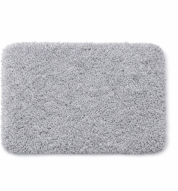 루미네어 호텔식 퓨어코튼 순면 발닦개 빨아쓰는 욕실 발 매트, 그레이
