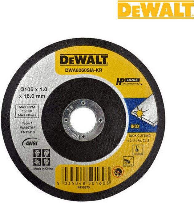 디월트 4인치 그라인더날 절단석 1통 25장 디월트절단석, 10개