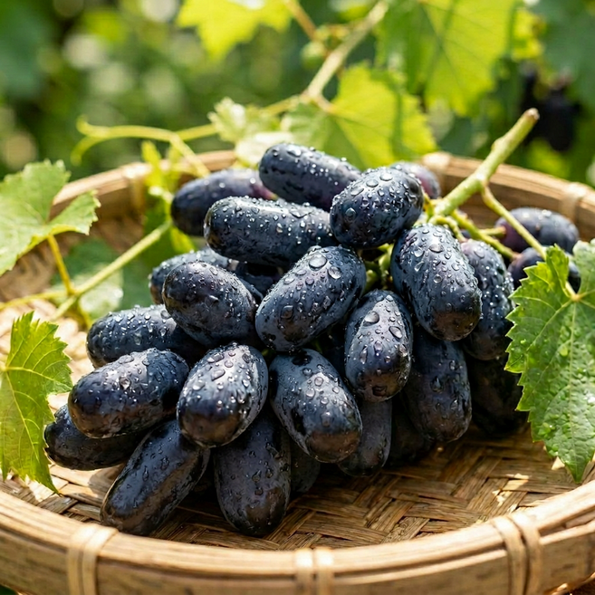 [특품 파격가] 프리미엄 초고당도 블랙사파이어포도 씨없는 포도, 1개, 500g