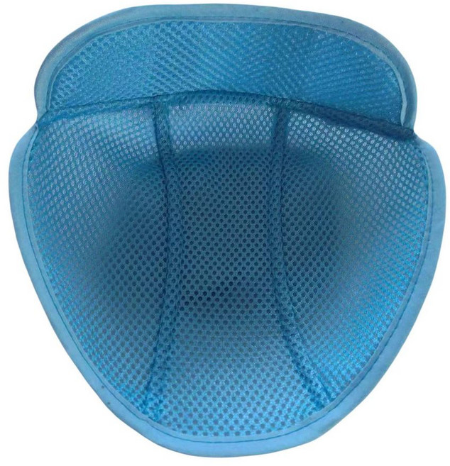 安全帽內襯 透氣吸汗墊 夏季防悶熱通用 可拆洗男女通用吸汗墊, （吸汗墊）藍色 網布