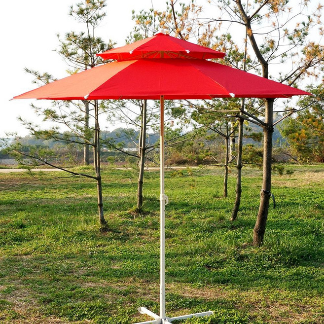 초특가) 2단 패션 파라솔 2300 A/.S 천갈이, 오렌지-, 1개