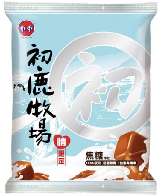 初鹿牧場 焦糖米乖乖, 52g, 1個