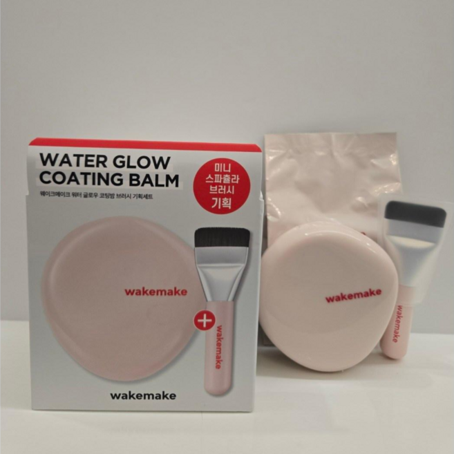 빈스누스킨 NEW 웨이크메이크 Wakemake 워터 글로우 코팅밤 12.5g 1개+리필 미니브러쉬 증정, 1개, #03.내추럴 베이지