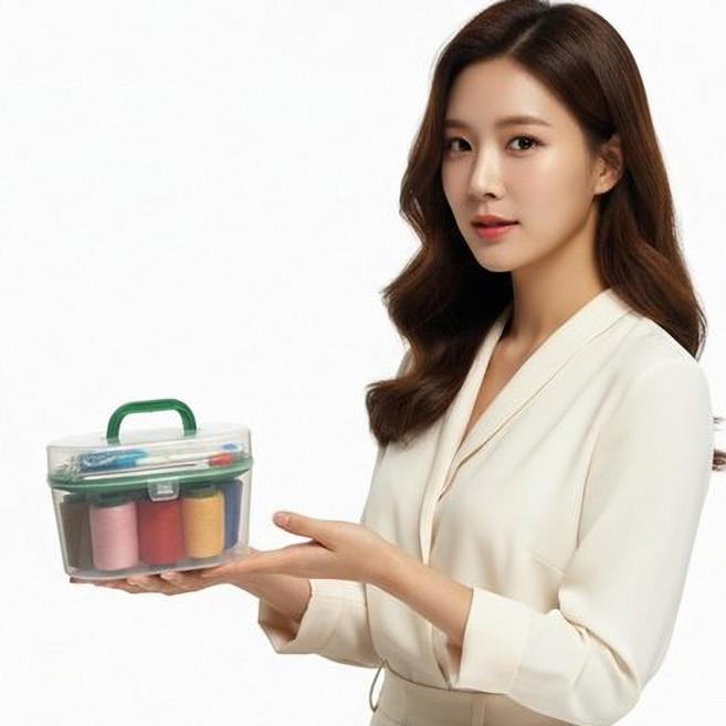 조아리빙 휴대용 반짓고리 가정용 바느질 세트, 1세트, BR01