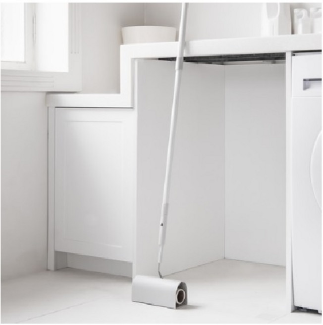 긴돌돌이 스티키롤러 끈끈이 롤러 스탠드형 테이프 클리너 거치 사선 찍찍이 머리카락 밀대, 리필만 10개