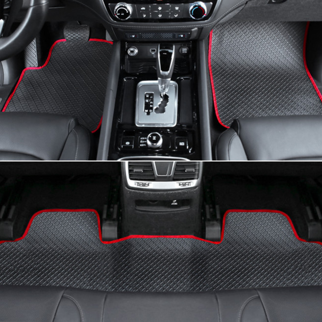 아이오닉5 택시 카매트 고무, 운전석+조수석+뒷좌석(블랙)