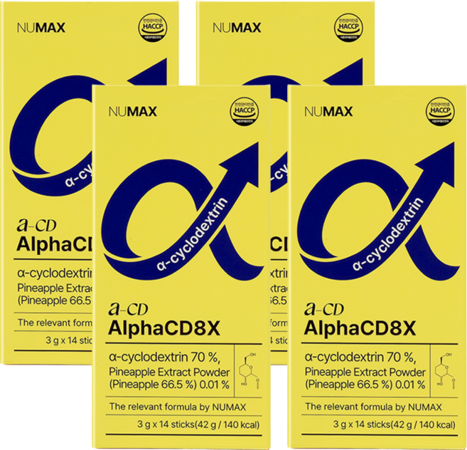 뉴맥스 알파CD 8X 알파시클로덱스트린, 4개, 42g