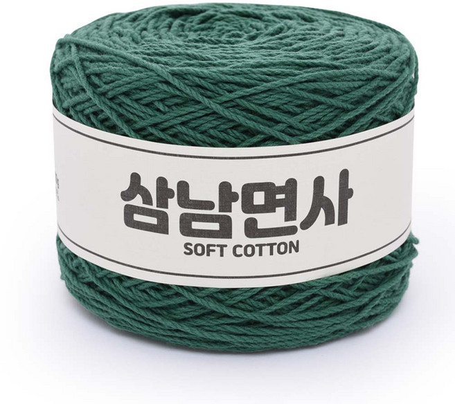 삼남뜨개실 삼남면사 200g 51컬러 코바늘실 뜨개실, 18합 26 포레스트 그린 200g 뜨개실, 1개