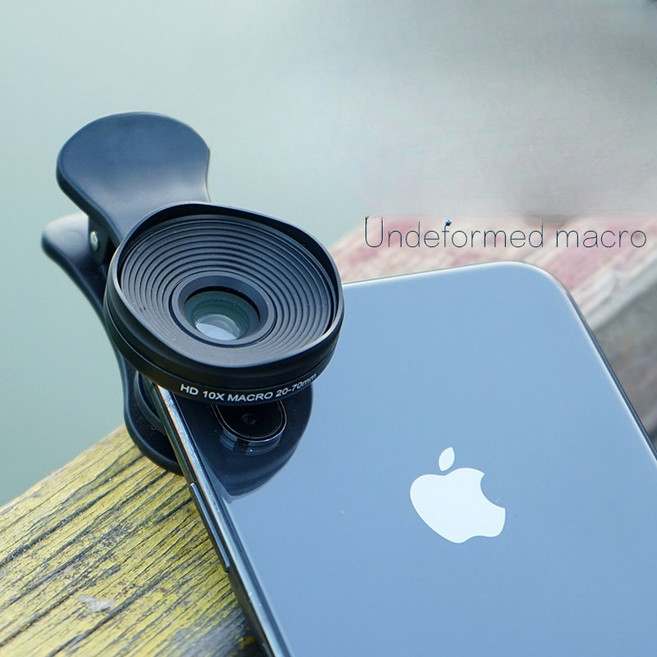 스마트폰 접사렌즈 매크로렌즈 고화질 왜곡없는 휴대폰용 광각렌즈 핸드폰망원렌즈 카메라렌즈 전문용품, 1개, 왜곡없는20-70mm매크로렌즈+편광필터