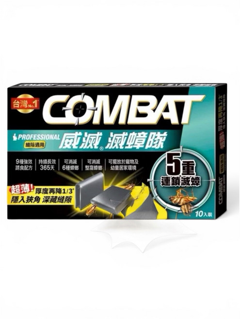 威滅 滅蟑隊 升級版 五重滅蟑 縫隙適用 1g*10枚入, 1個, 10L