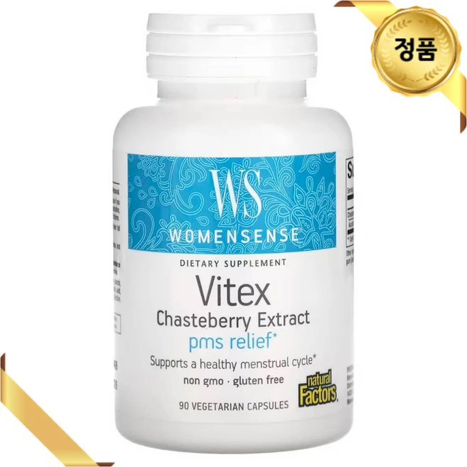 네추럴팩터스 우먼센스 바이텍스 체이스베리 추출물 오쿠빈 90 식물성 캡슐, 1개, 90정 - 쿠팡