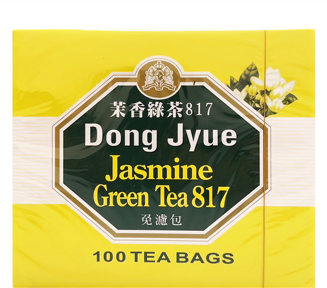 DONG JYUE 東爵好茶 茉香綠茶817, 2g, 100包, 1盒