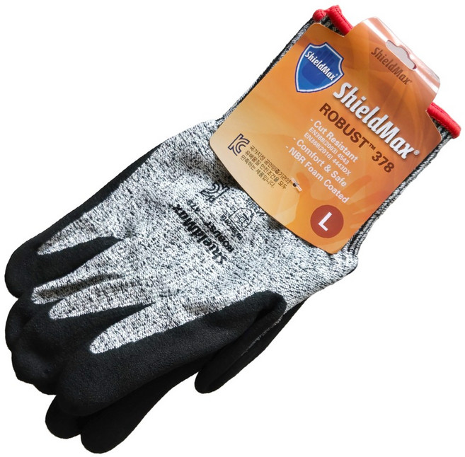쉴드맥스 자상방지장갑 작업용 안전장갑 커터칼 방지, 1개