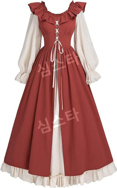 개화기의상 중세시대 공주풍 드레스 코르셋 원피스 졸업사진 컨셉 롱스커트 프린세스풍 학원풍 입학시즌 예술사진 공연복 여자친구