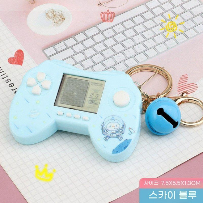 레트로게임기 가정용오락기 휴대용 테트리스 오락기 레트로미니게임기 휴대용게임기, 중국 (본토, 독립형 표준, 파란색 핸들+러시아 콘솔+악세사리