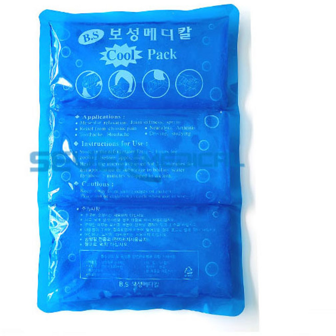 보성메디칼 냉찜질팩 3단 (20cmX30cm) 젤타입/무릎/의료용/보성/3단/냉찜질/냉찜질팩, 2개