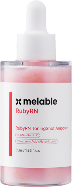 메라블 루비알엔 토닝샷 기미 미백 PDRN 앰플, 2개, 55ml