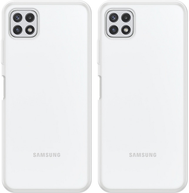 위아 (2개구성)케이스스탠다드 에어베이직 휴대폰 투명 케이스_갤럭시A22