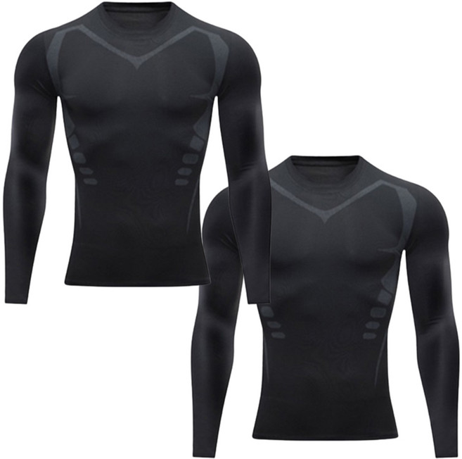 (공인기관 테스트완료) 컴프레션 스포츠 이너웨어 남자 테크핏 언더레이어 긴팔 상의
