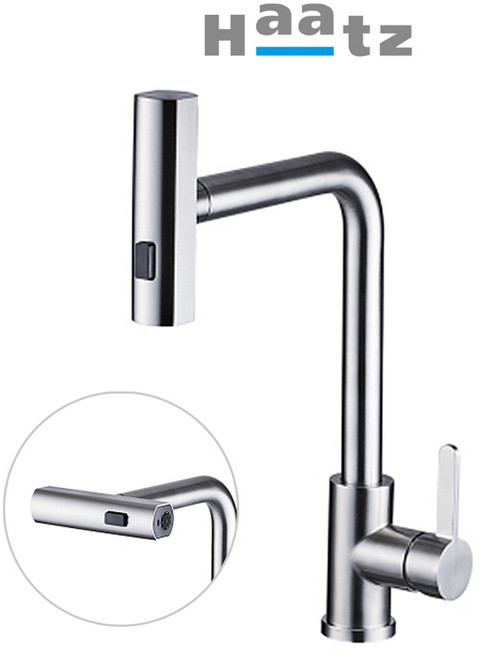 하츠 폭포수전 폰테210 FC-TS100MS 주방수전 회전형수전 2way, 1개