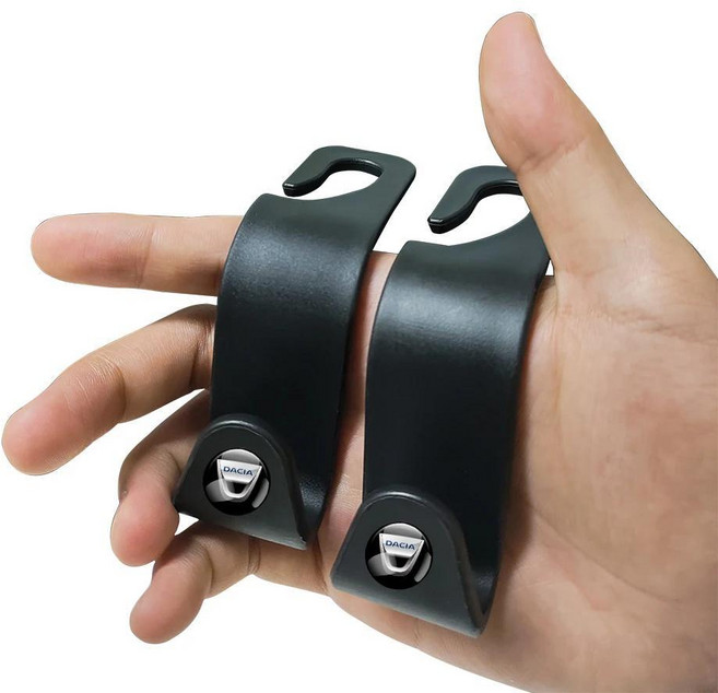 세닉 더스터 클리오 트래픽 카자르 산데로 트윙고 마스터용 차량 시트 헤드레스트 수납 걸이 자동차 내부 후크, 1개, 색상: 3. 2pcs DACIA