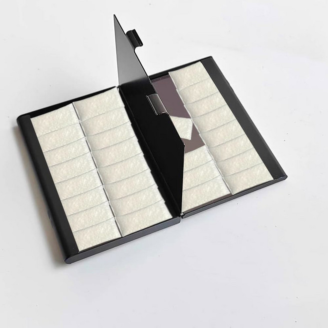 ZYN SNUS 파우치용 정신 용기 케이스 양면 정리함 남성용 선물, 양면 금속 용기 ZYN/SNUS 파우치용 딥 파우치 케