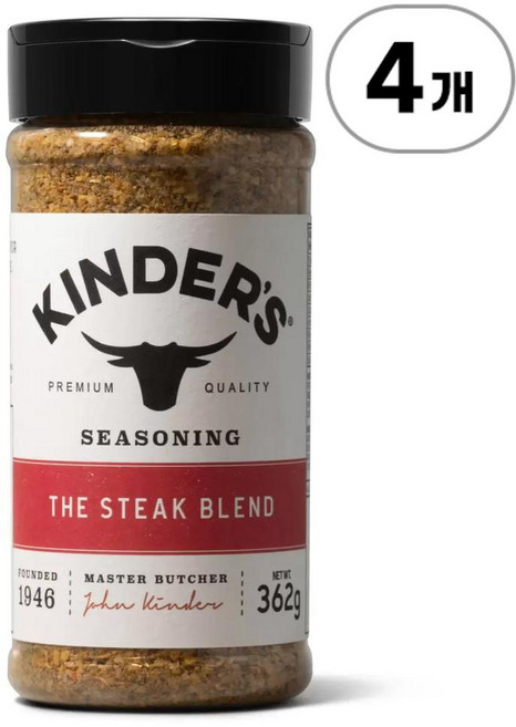 킨더스 스테이크 블렌드 시즈닝 Kinder's The Steak Blend Seasoning 362g, 4개
