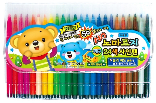 문구랑만들기랑 어린이날 선물 사인펜 지구화학 노마르지 싸인펜 12색~50색, 노마르지 싸인펜 24색