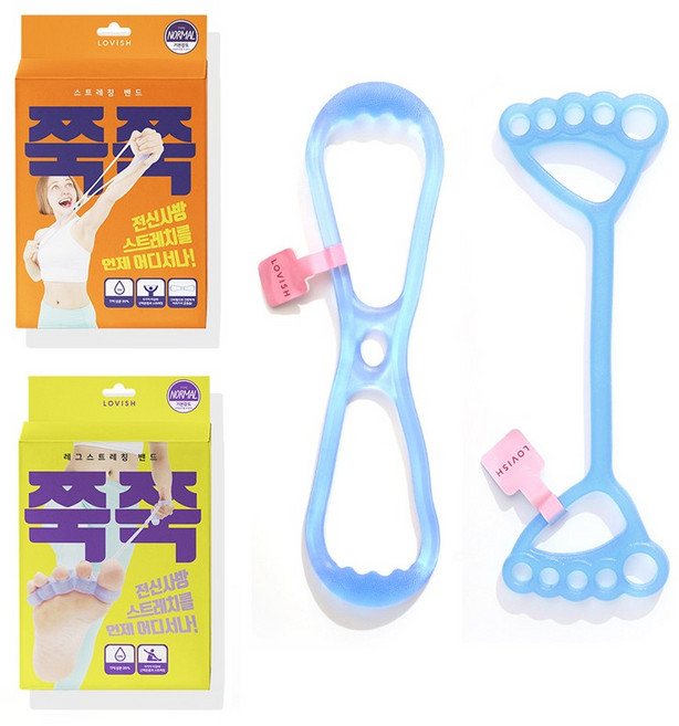 LOVISH 스트레칭 밴드 쭉쭉, 1개, 노말 세트