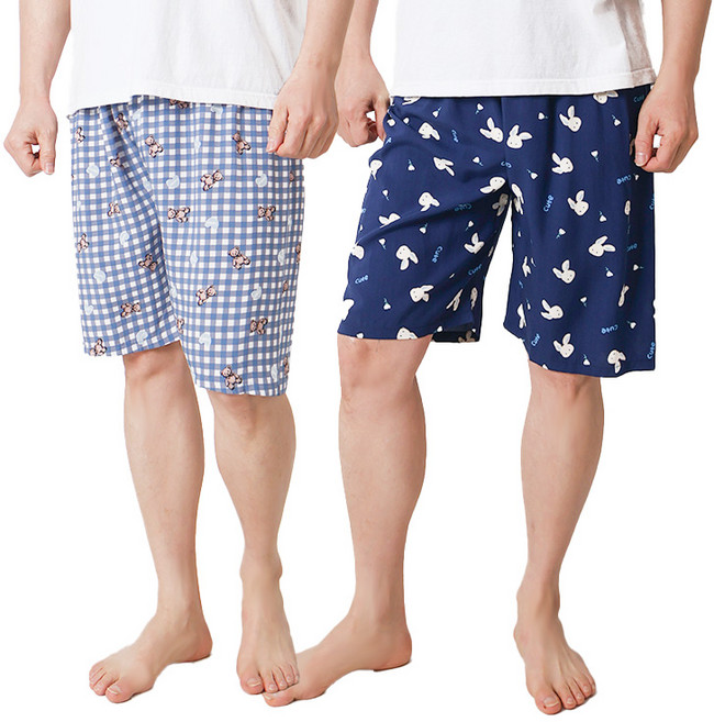 1+1 핑크존 레이온 5부 잠옷바지 2종 E6 남성용