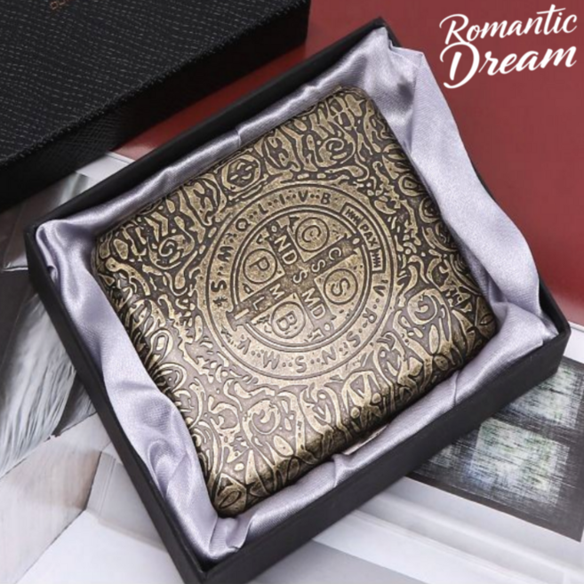 콘스탄틴 담배케이스 스틸 원터치 고급형 담배보관함 레트로 선물용, 1개