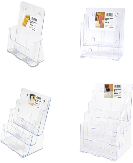 [힘찬쇼핑] A4 사이즈 아크릴 꽂이 1단 2단 3단 4단 / A4꽂이, 힘찬쇼핑, A4 투명 색상
