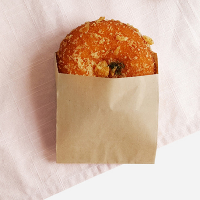 서흥이앤팩 햄버거 고로켓 도넛 코팅봉투, 1개, 100개