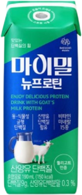 마이밀 뉴프로틴 산양유 단백질, 190ml, 16개