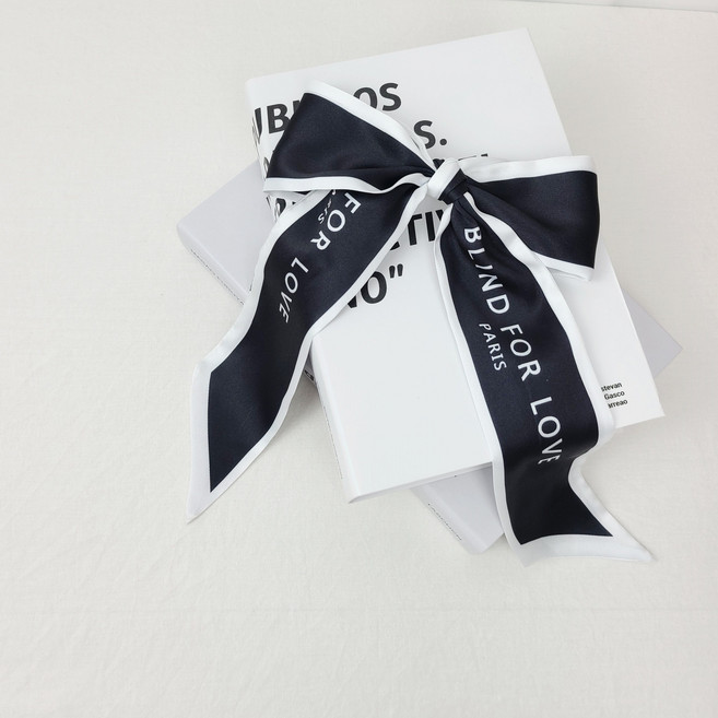 무이토린다 러브 스카프 왕리본 헤어핀 골프리본머리핀