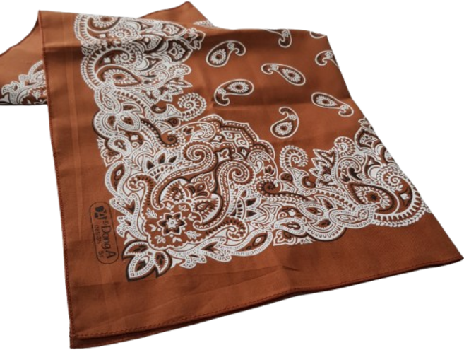 악세사리마켓 빅사이즈 60x60cm 22컬러 반다나 페이즐리 국산 면 레트로 대형 스카프 등산 캠핑 두건 러닝 운동회 체육대회 헤어밴드 손수건 1장