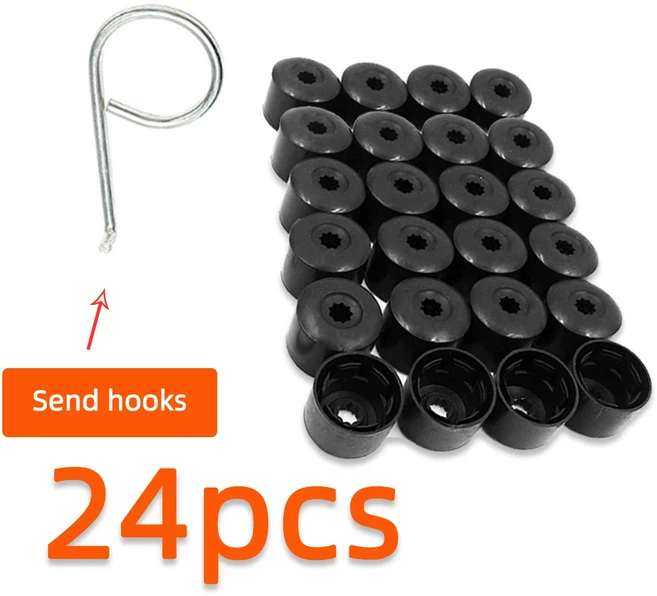 벤츠트럭부품 20PCS 스틱 휠 매트 카펫 러그 너트 커버 바겐과 호환되는 분해 도구가 색상, 01 색상, 01 VOLKSWAGEN