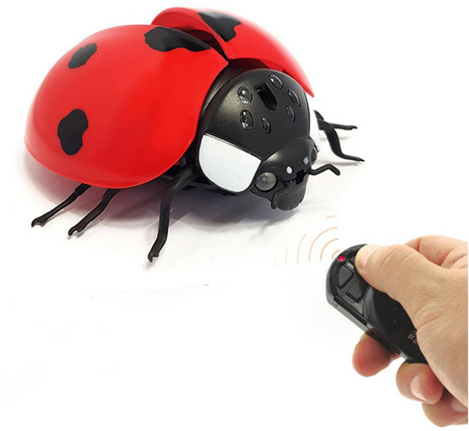 3CH 무선조종 무당벌레 RC 키즈 장난감 유아 생일 미니 완구 작동, 1개