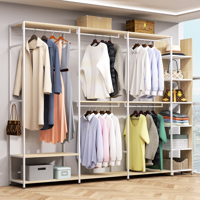 도노스틸 올리카 WA9 철제드레스룸 시스템행거 연결옷장 깊이 40cm, 화이트