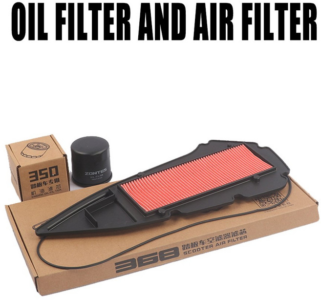 바이크 오토바이 오일 필터 요소 기계 에어 액세서리 존테스 368G, 03 A and B, 1개