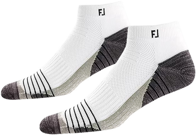 풋조이 Techsof 투어 남성 골프양말 삭스 2세트, SPORT_WHITE_2세트