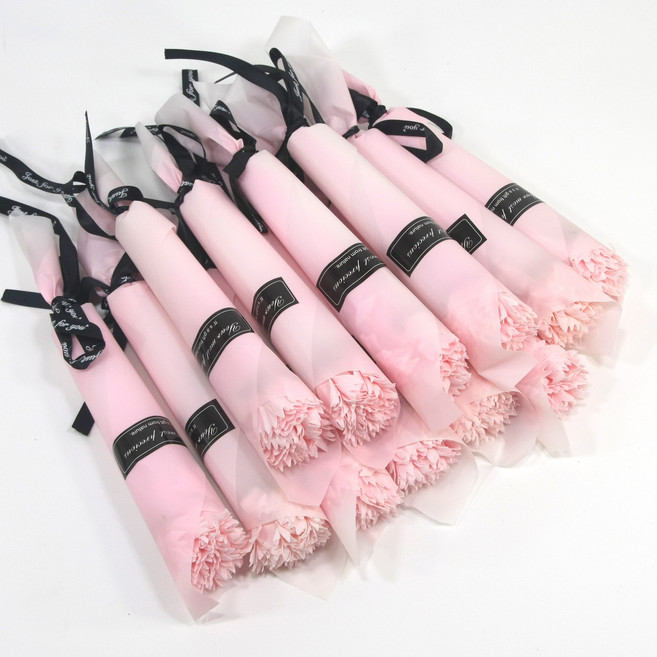 한송이 카네이션 비누꽃 어버이날 스승의날 핑크, 1개