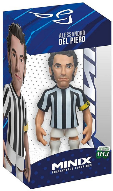 Minix 미닉스 피규어 알레산드로 델 피 12cm 풋볼 스타 모델 이탈리아 아주리 & 유벤투스 레전드 에디션 수집가 팬 디테일한 PVC 디스플레이 200472, Alessandro Del Piero-Juventus