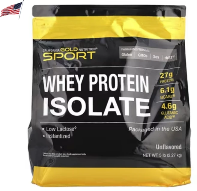 California Gold 캘리포니아 골드 100% 분리 유청 프로틴 파우더 무맛, 2.27kg, 1개 - 쿠팡