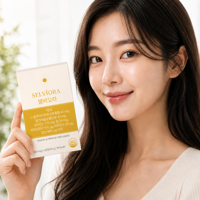 셀비오라 노란얼굴 영양제 노란피부 칙칙한피부 톤업 생기 영양제, 1개, 30정