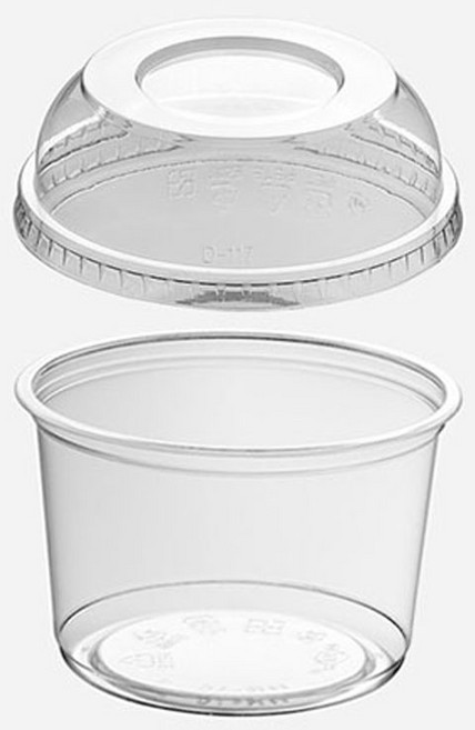 엠엔피 일회용 투명 델리용기 디저트 샐러드 포장용기 16온스 돔뚜껑, 1개, 100세트